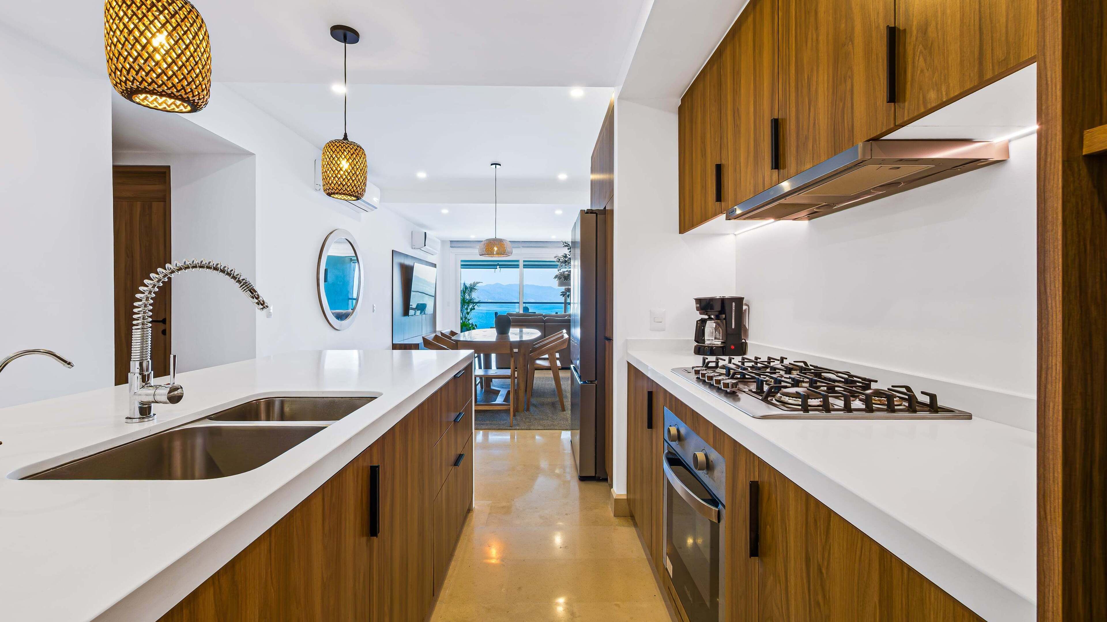 Condo, varias camas, acceso a la alberca, vista al océano (Marlin Room at Harbor 171 Torre Norte) | Cocina privada