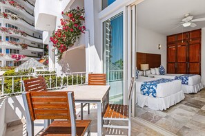 Apartment, Multiple Beds, Pool Access, Ocean View (Grand Miramar APB2) | 2 bedrooms, individually decorated, individually furnished, bed sheets - Elegant Oceanview Suite With Private Terraces, hot Tub, Heated Pool & gym (Puerto Vallarta)