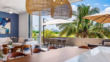 Casa, varias camas, acceso a la alberca, vista al océano (Villa B Nayar Tortugas, # 31) | Interior