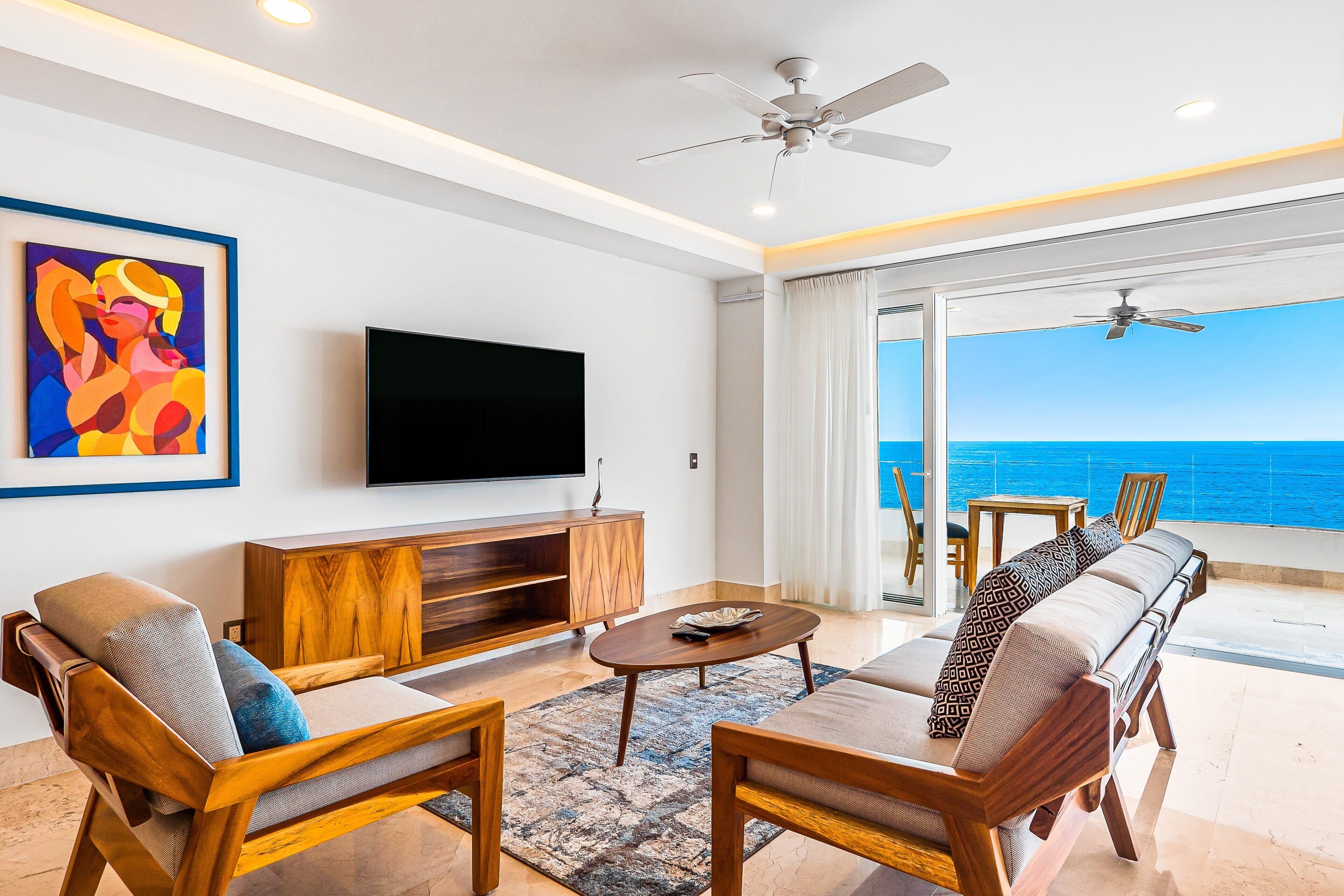 Condo, Multiple Beds, Hot Tub, Ocean View (Blue Horizon 301 at Residences) | Living area