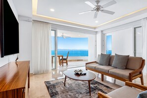 Condo, Multiple Beds, Hot Tub, Ocean View (Blue Horizon 301 at Residences) | Living area - Dreamy Coastal Condo With Amazing Ocean Views, Pool & Pool spa (Puerto Vallarta)