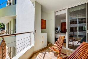 Condo, Multiple Beds, Pool Access, Pool View (Nitta Condo # 104) | Terrace/patio - Nitta Condo # 104 Chic, Pool-view Condo With Furnished Balcony - Steps to Beach (Nuevo Nayarit)