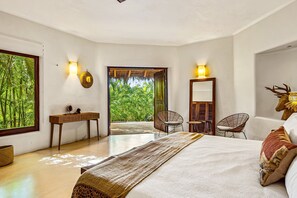 Vila, várias camas, acesso à piscina, vista para o oceano (Casa Media Luna)