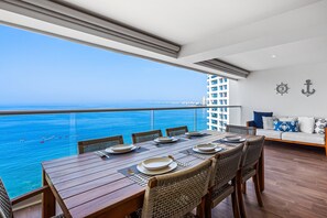 Apartment, Multiple Beds, Balcony, Ocean View (Vista del Mar at Harbor 171 Torre Sur) | Outdoor dining - Luxury Apartment With Infinity Pool, Ocean Views, Balcony & Easy Downtown Access (Puerto Vallarta)