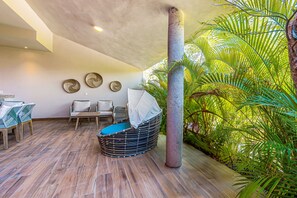Condo, Multiple Beds, Pool Access, Garden View (Villa Toscana) | Terrace/patio - Peaceful Modern Condo With Rooftop Pool, Washer-dryer and Fitness Room (Nuevo Nayarit)