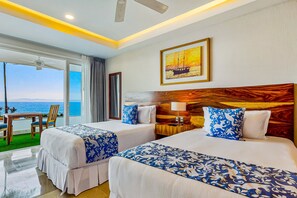 Condo, nhiều giường, có thể sử dụng hồ bơi, quang cảnh biển (Blue Horizon 102 at Residences) | 2 phòng ngủ, trang trí khác biệt 