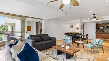 Condo, Multiple Beds, Pool Access, Ocean View (Nitta Condo # 203) | Living area