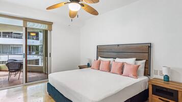 Condo, Multiple Beds, Pool Access, Ocean View (Nitta Condo # 203) | 2 bedrooms, individually decorated, individually furnished, bed sheets