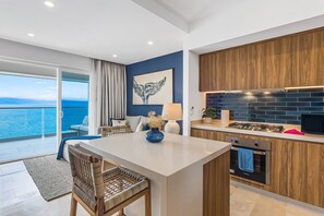 Condo, 1 King Bed with Sofa bed, Pool Access, Ocean View (Velvet Tide at Harbor 171 Torre Norte) | Private kitchen - Stylish Oceanfront Condo With Infinity Pool, Rooftop Deck & Beach Access (Puerto Vallarta)
