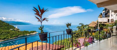 公寓客房, 多張床, 露台, 海景 (Villas Altas Casa Luna #A3) | 露台/庭院