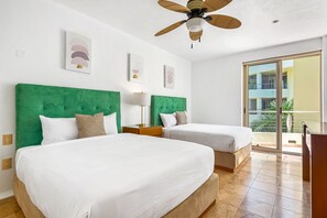 2 bedrooms, individually decorated, individually furnished, bed sheets - Spacious Apartment With Ocean Views, Pool & Balcony (Nuevo Nayarit)