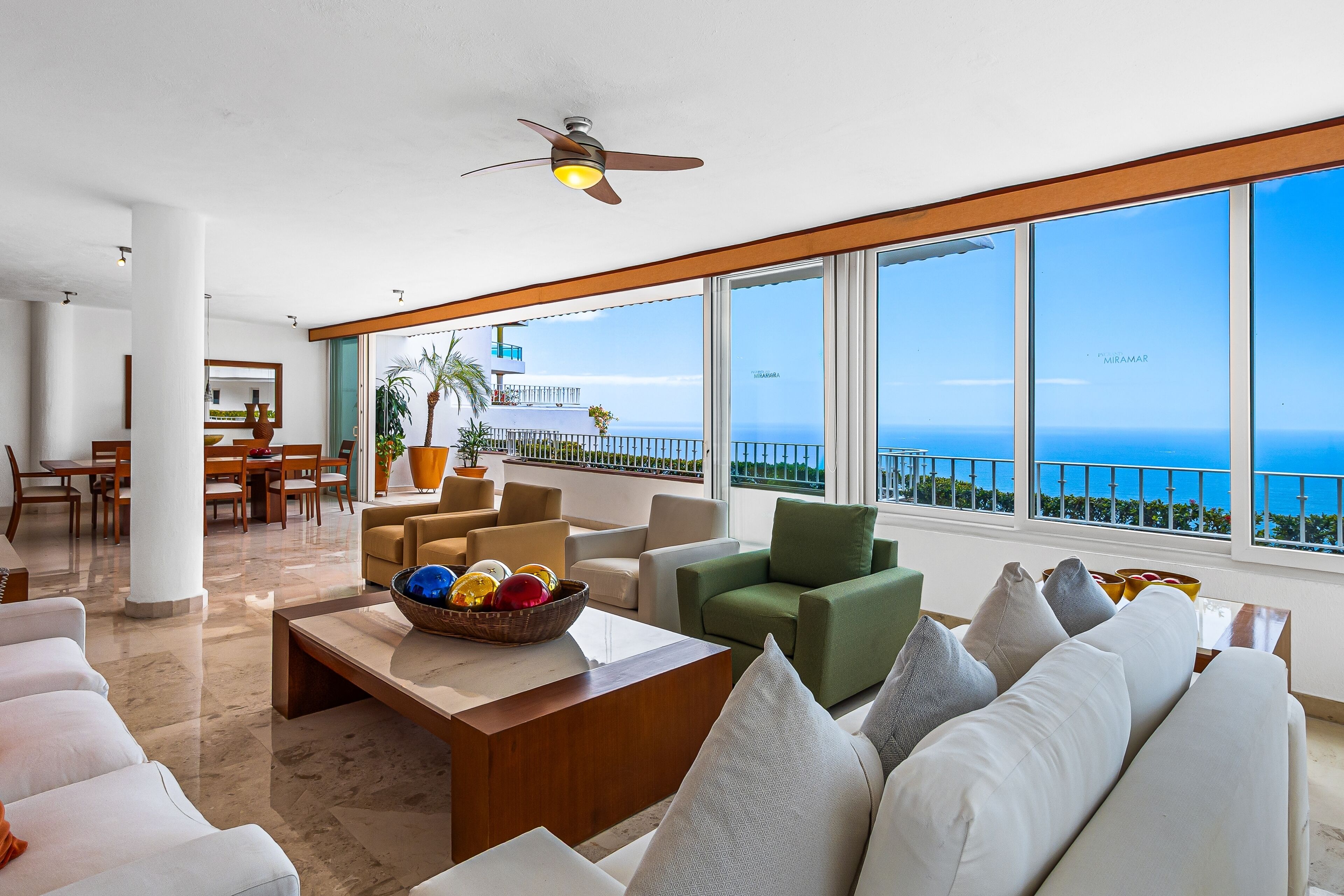 House, Multiple Beds, Pool Access, Ocean View (Grand Miramar APH1) | Living area