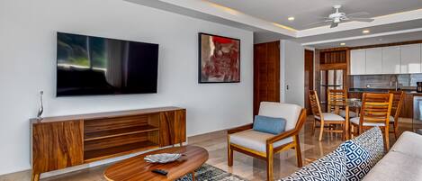 Apartment, Mehrere Betten, Poolzugang, Meerblick (Blue Horizon 1103 at Residences) | Wohnbereich