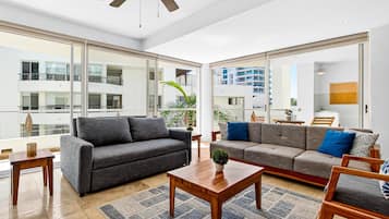 Condo, Multiple Beds, Pool Access, Pool View (Nitta Condo 303) | Living area