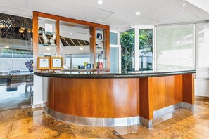 Apartment, 2 Queen Beds, Pool Access, Ocean View (Grand Miramar B205) | Lobby - Modern Hillside Suite With Balcony, City View, Pools, gym & Full Kitchen (Puerto Vallarta)