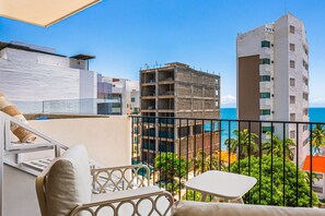 Condo, 1 King Bed with Sofa bed, Patio, Ocean View (Golden Tide at Makare) | View from room - Modern Condo With Infinity Pool, Wifi, Plunge spa & Ocean-view Balcony (Bucerías)