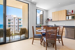 Condo, 1 King Bed with Sofa bed, Patio, Ocean View (Golden Tide at Makare) | Interior - Modern Condo With Infinity Pool, Wifi, Plunge spa & Ocean-view Balcony (Bucerías)