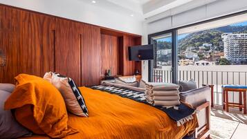 Monolocale, 1 letto king, balcone, vista oceano (Madero 320 - 310) | 1 camera, con stile personalizzato, con arredamento individuale