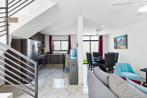 House, Multiple Beds, Balcony, Pool View (Porto Residencial, Unit 10) | Living area - Porto Residencial, Unit 10 Sunny House in Nuevo Vallarta With Pool Access (Nuevo Nayarit)