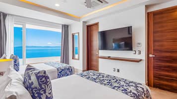 Apartamento, várias camas, sacada, vista para o oceano (Blue Horizon 604 at Residences) | 2 quartos, individualmente decorados, individualmente mobiliados