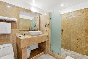 Apartment, Multiple Beds, Pool Access, Ocean View (Grand Miramar A402) | Bathroom - Spacious Oceanview Suite With Heated Pool, hot tub & Terraces for Lounging (Puerto Vallarta)