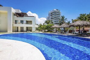 Pool - Chic Coastal Condo With Private Balcony, Pool Access & Steps to the Beach (Nuevo Nayarit)