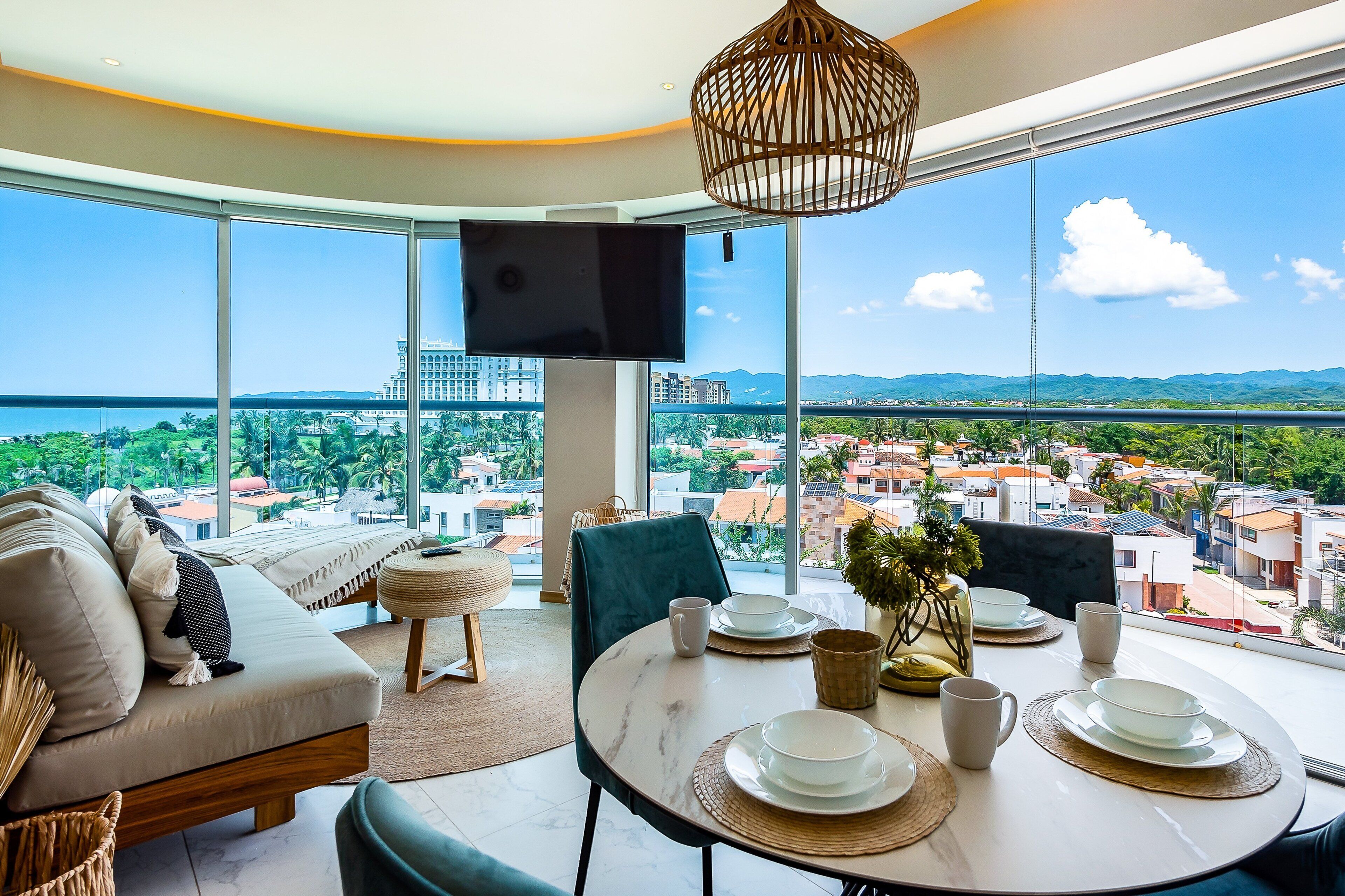 Apartment, 1 Queen-Bett und Schlafsofa, Balkon, Meerblick (Marítima Golf # 4A) | Innenbereich