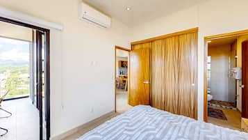 Departamento, 2 camas Queen size, acceso a la alberca, vista al océano (Vista Bucerias 401) | Baño | Toallas