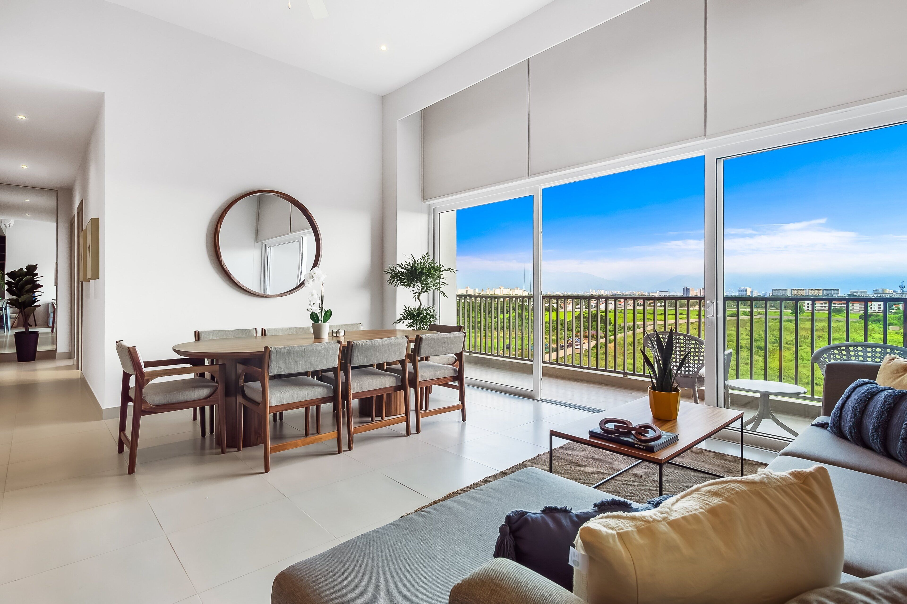 Condo, várias camas, sacada, vista para a piscina (Punto Novo #604B) | Área de estar