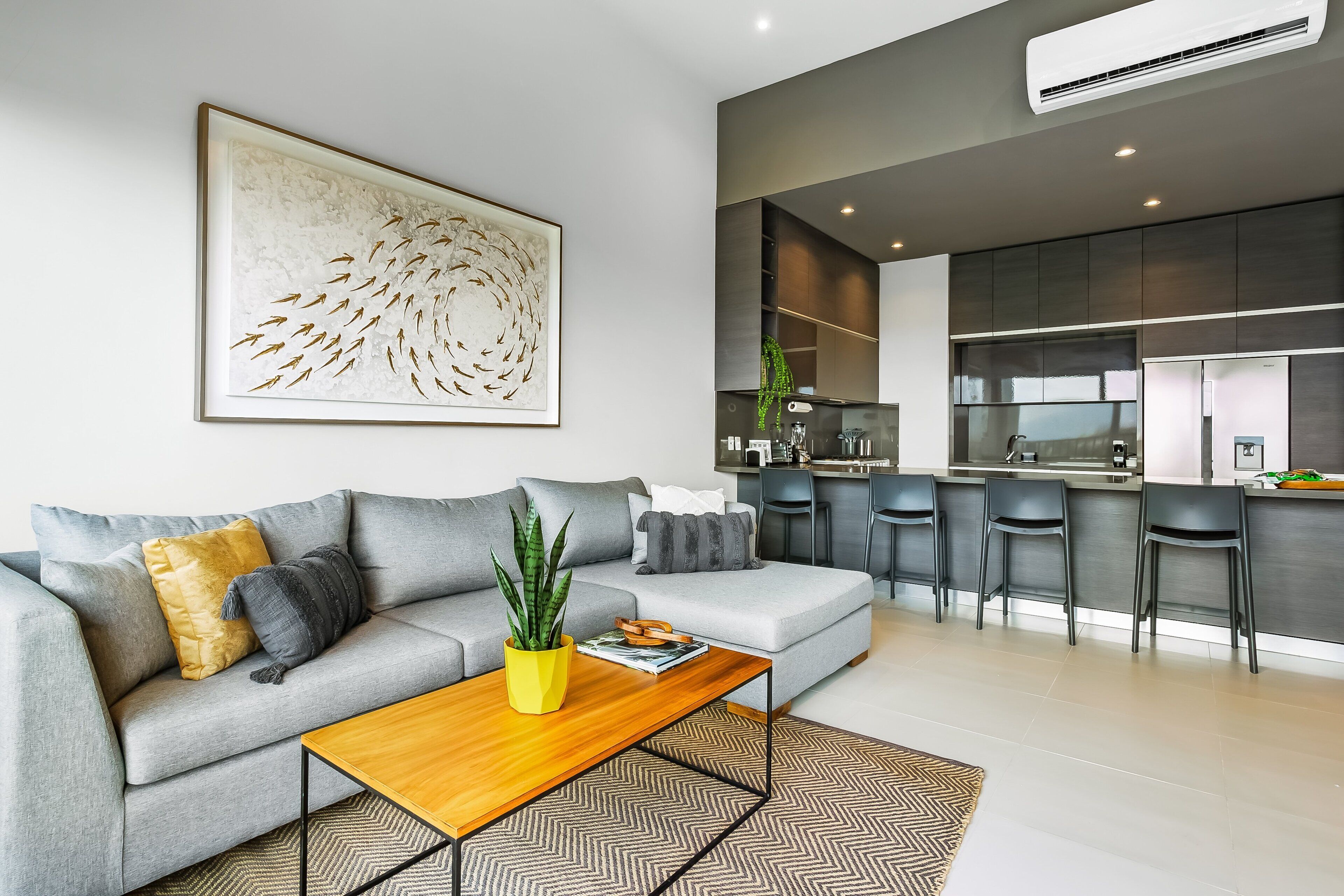 Apartamento, varias camas, balcón, vistas a la piscina (Punto Novo #604B) | Zona de estar