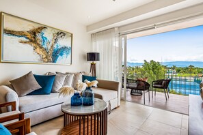 อพาร์ทเมนท์, หลายเตียง, ระเบียง, วิวทะเล (D'Toscana Residencial # 305) | บริเวณนั่งเล่น