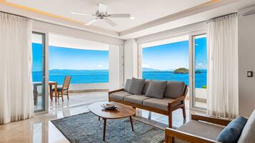 Apartment, 1 King Bed, Pool Access, Ocean View (Blue Horizon 601 at Residences) | Living area