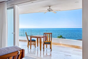 Condo, Multiple Beds, Pool Access, Ocean View (Blue Horizon 201 at Residences) | Outdoor dining - Luxe 2nd-floor Condo With Endless Ocean Views, Pool, spa & Balcony (Puerto Vallarta)