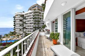 Apartment, Multiple Beds, Pool Access, Ocean View (Grand Miramar A202) | View from room - Stunning Oceanview Suite With Cliffside Infinity Pool, Terrace & Gourmet Kitchen (Puerto Vallarta)