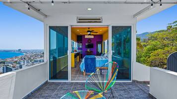 Estudio, 1 cama Queen size, balcón, vista al océano (Gardenias Studio) | Terraza o patio
