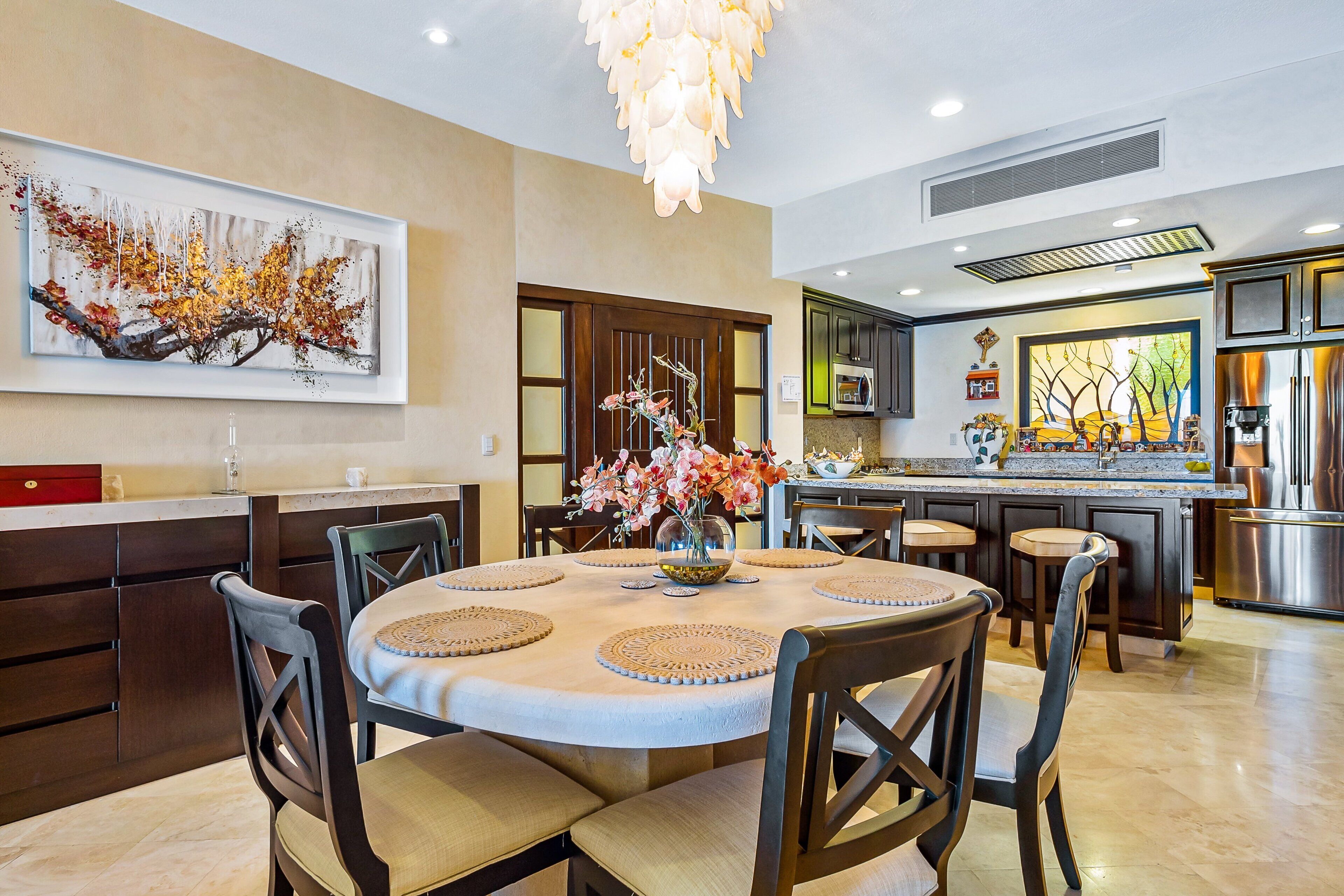 Lejlighed - flere senge - adgang til pool - havudsigt (Garza Blanca Preserve Resort 2101 A/B) | Spiseområde