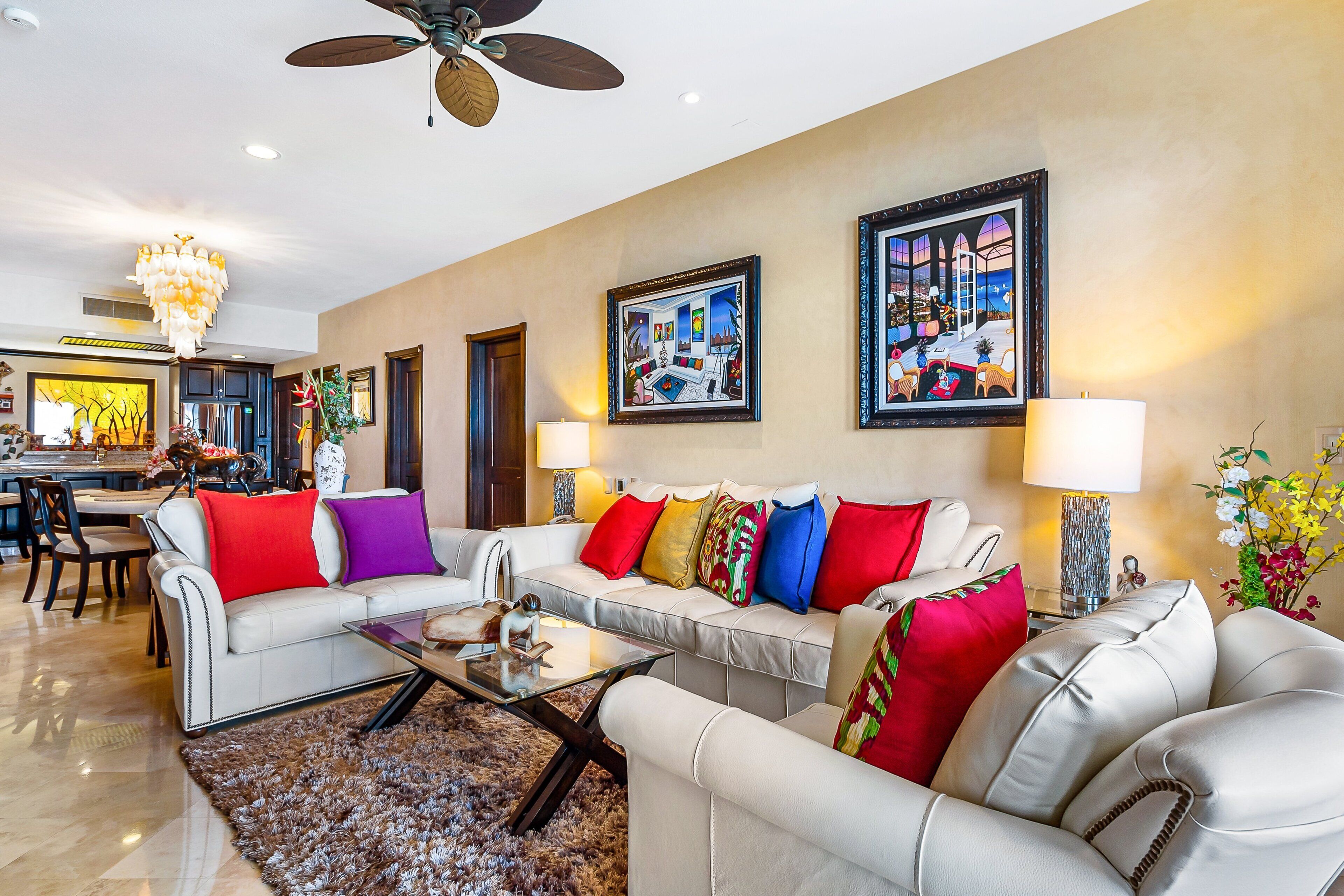 Apartment, Mehrere Betten, Poolzugang, Meerblick (Garza Blanca Preserve Resort 2101 A/B) | Wohnbereich