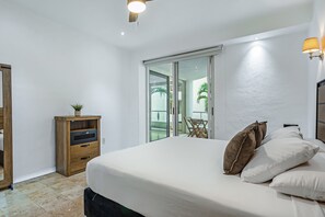 2 bedrooms, individually decorated, individually furnished, bed sheets - Nitta Condo # 103 Stylish Condo Near the Beach With Ocean Views, On-site Pool (Nuevo Nayarit)