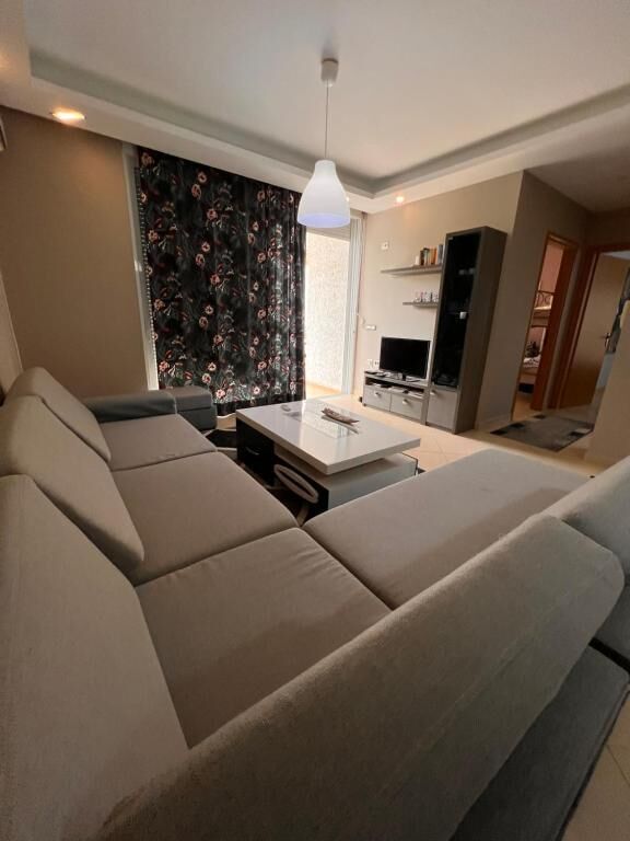 Familienapartment, Balkon, Strandblick | Wohnbereich