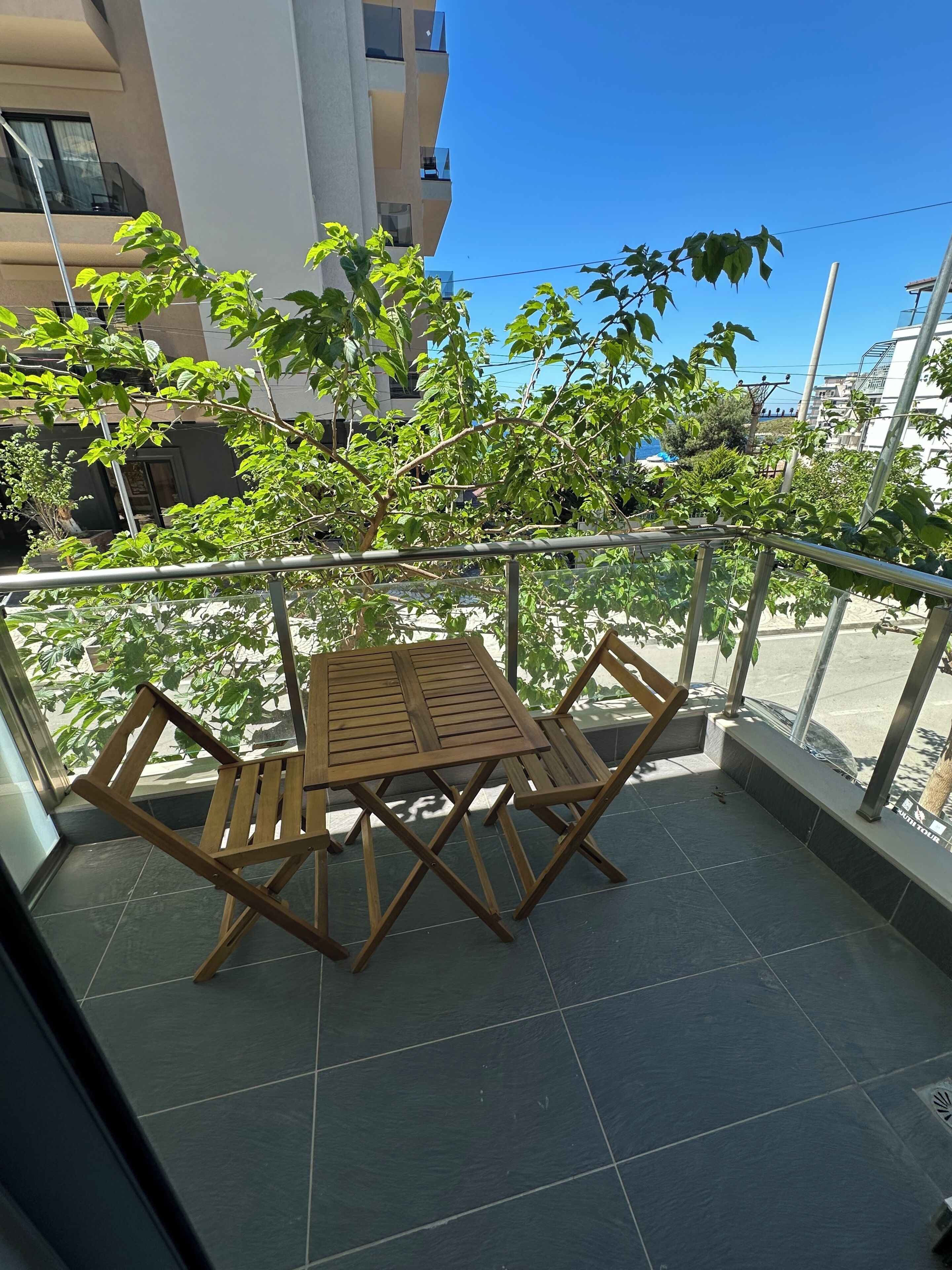 Family Apartment, Balcony, Partial Sea View | In-room dining