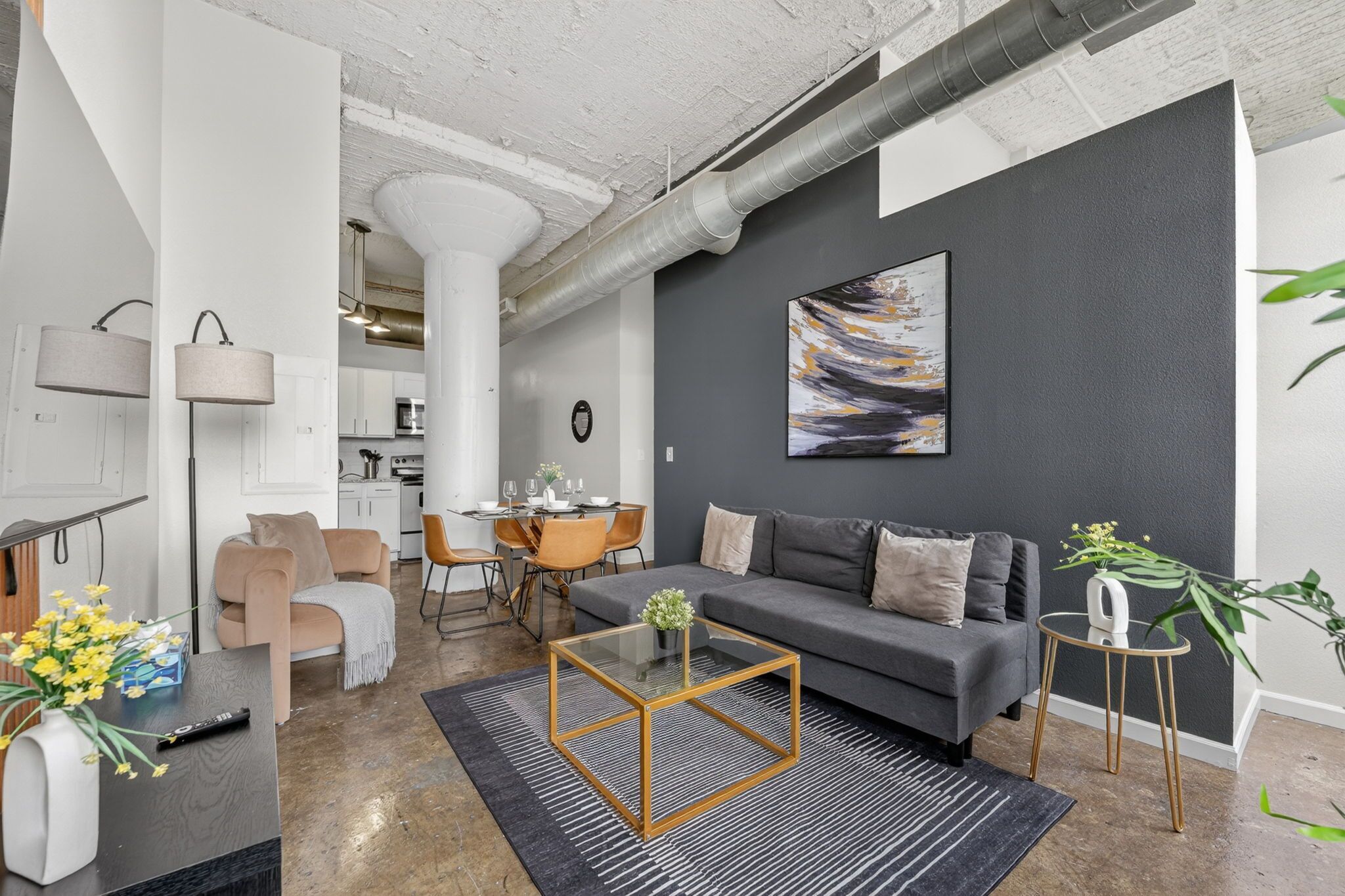 Apartment, 2 Bedrooms, Non Smoking, 2 Bathrooms | Living area | 65-inch Smart TV with digital channels, Netflix, Hulu