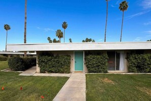 Exterior - Spacious Mid-Century Modern Condo with Patio, Garage, and Resort-Style Amenities (Palm Springs)