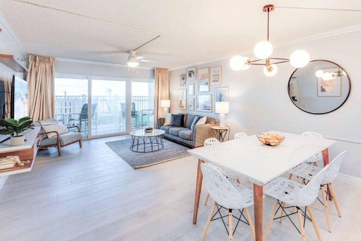 Family & Pet-Friendly Oceanfront Condo, Unit #109 | Living area | TV
