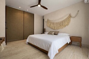 1 bedroom, iron/ironing board, WiFi, bed sheets - Eco-Luxury 3BR | Private Rooftop Pool, Cancun (Cancún)