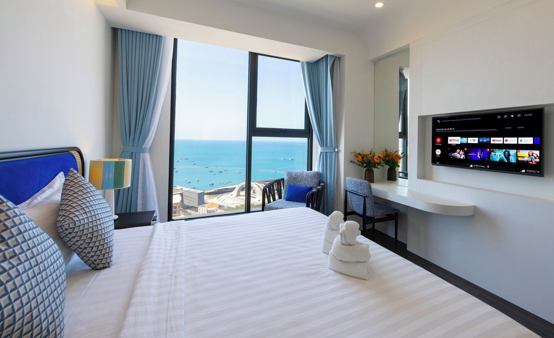 Executive-huoneisto, 3 makuuhuonetta, merinäköala