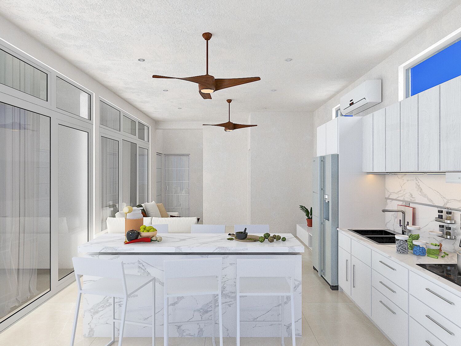 Deluxe House, Ocean View | Private kitchen