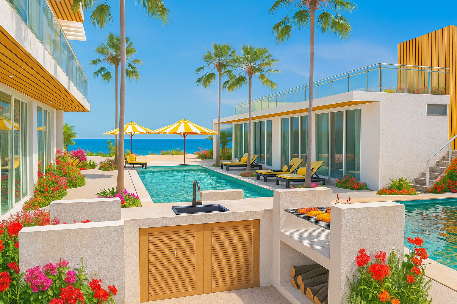 Casa Deluxe, vistas al mar | Piscina