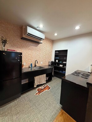 Private kitchen - Urban Garden Loft - Historic Charm & Bold Design (Lansing)