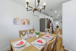 Dining - Peaceful Pearland Retreat · Large Backyard w/ Patio & Games · Families & Friends (Pearland)