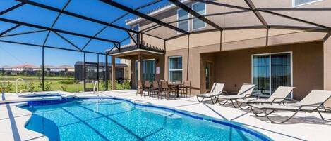 A heated pool